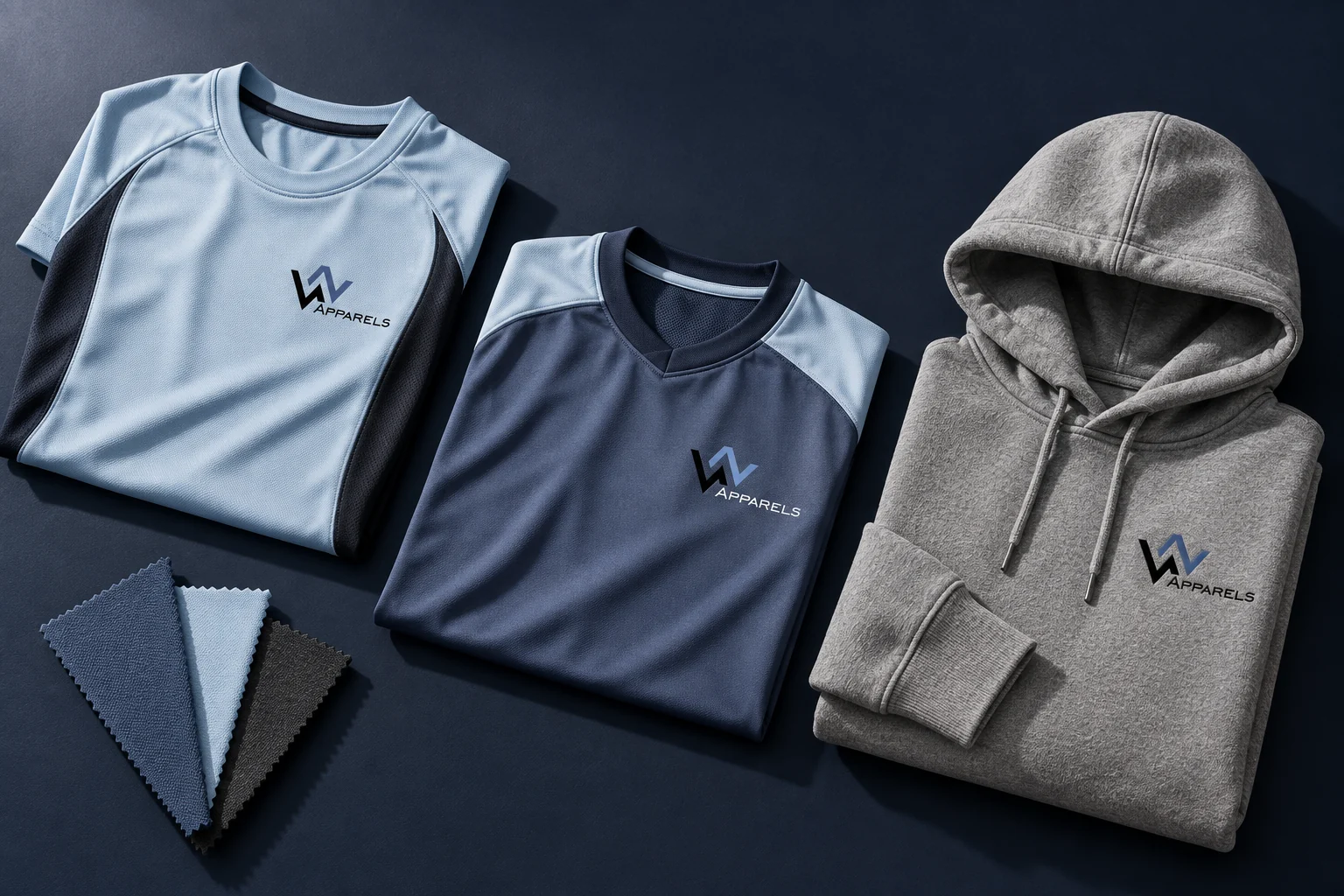 Concept assortment of sportswear, teamwear and streetwear for a WhatsNext order brief