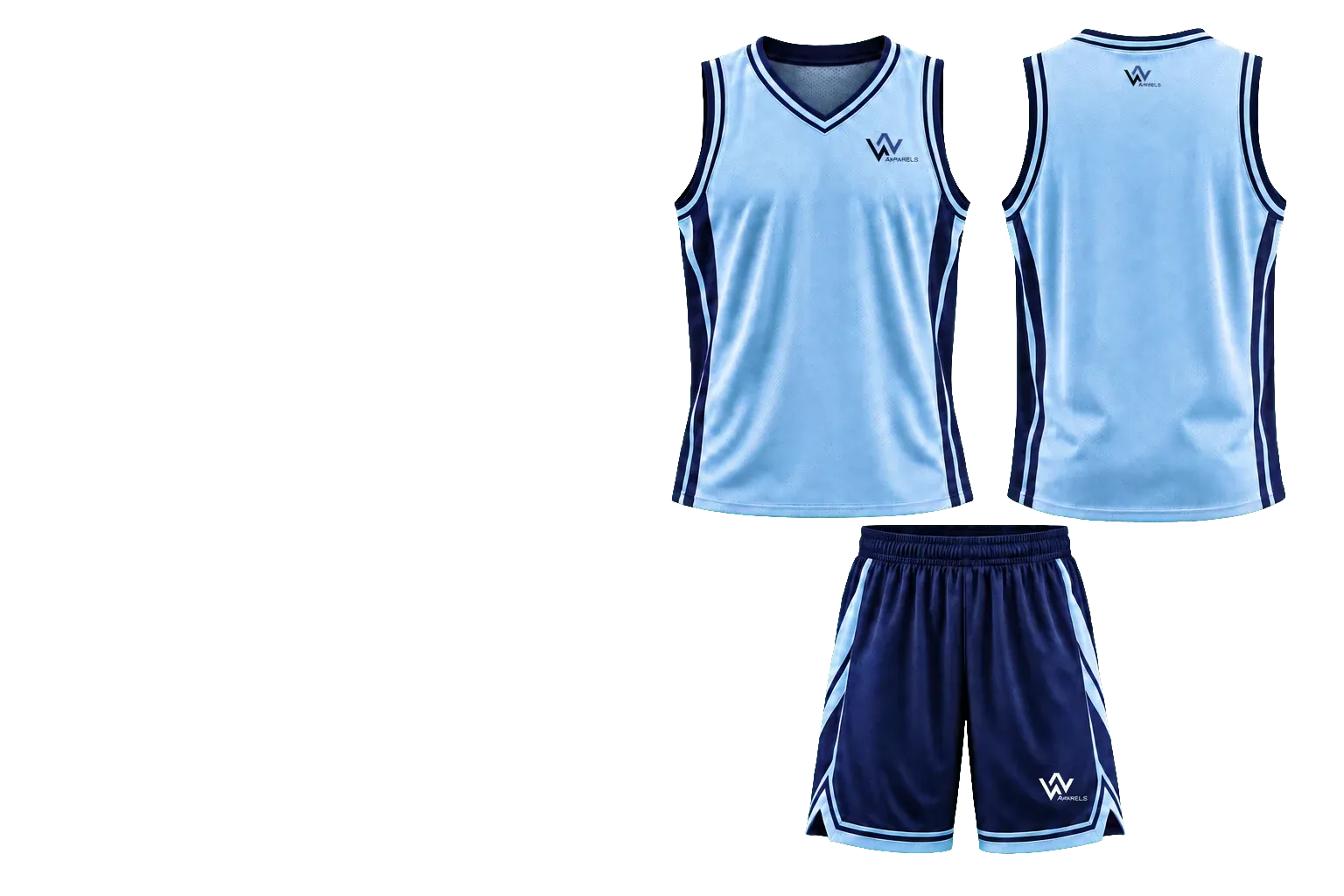 WhatsNext basketball jersey front and back with matching shorts