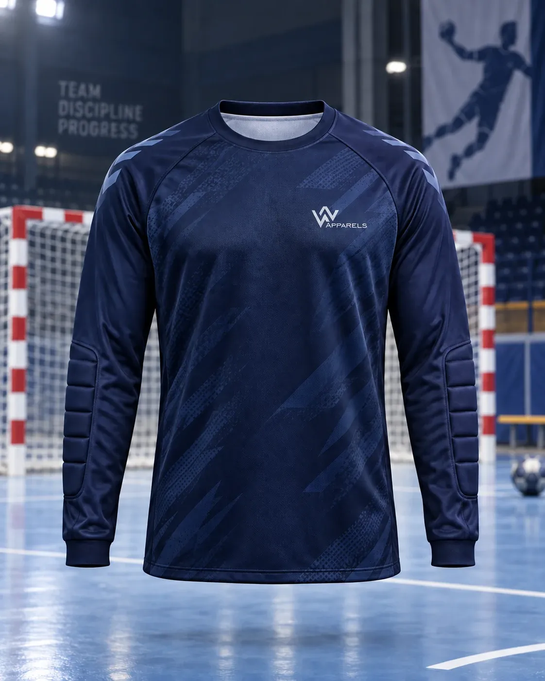 Long-sleeve navy goalkeeper jersey