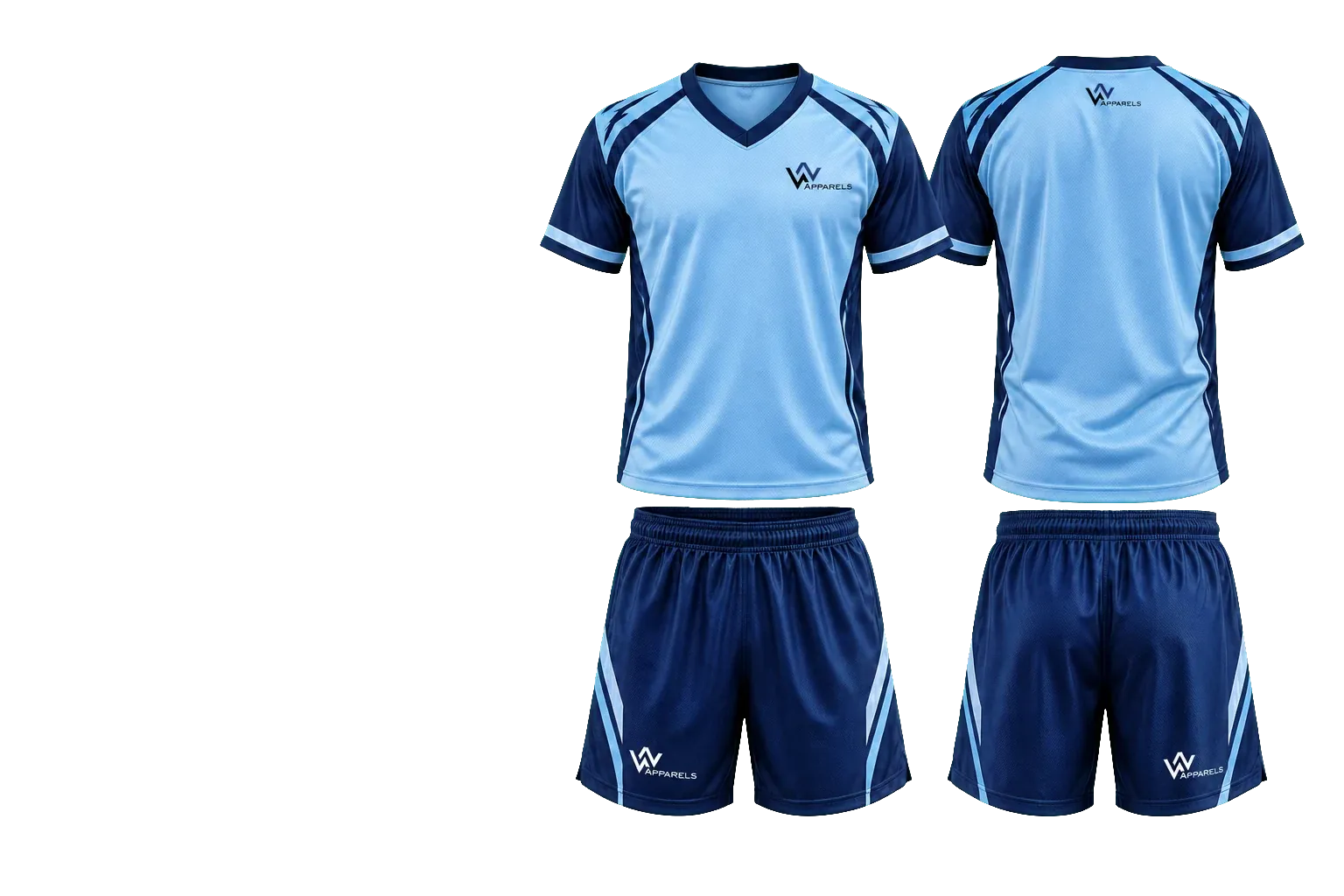 WhatsNext lacrosse jerseys front and back with shorts