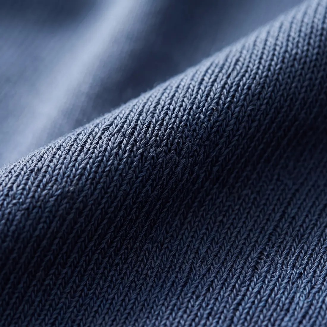 Illustrative macro of an interlock knit