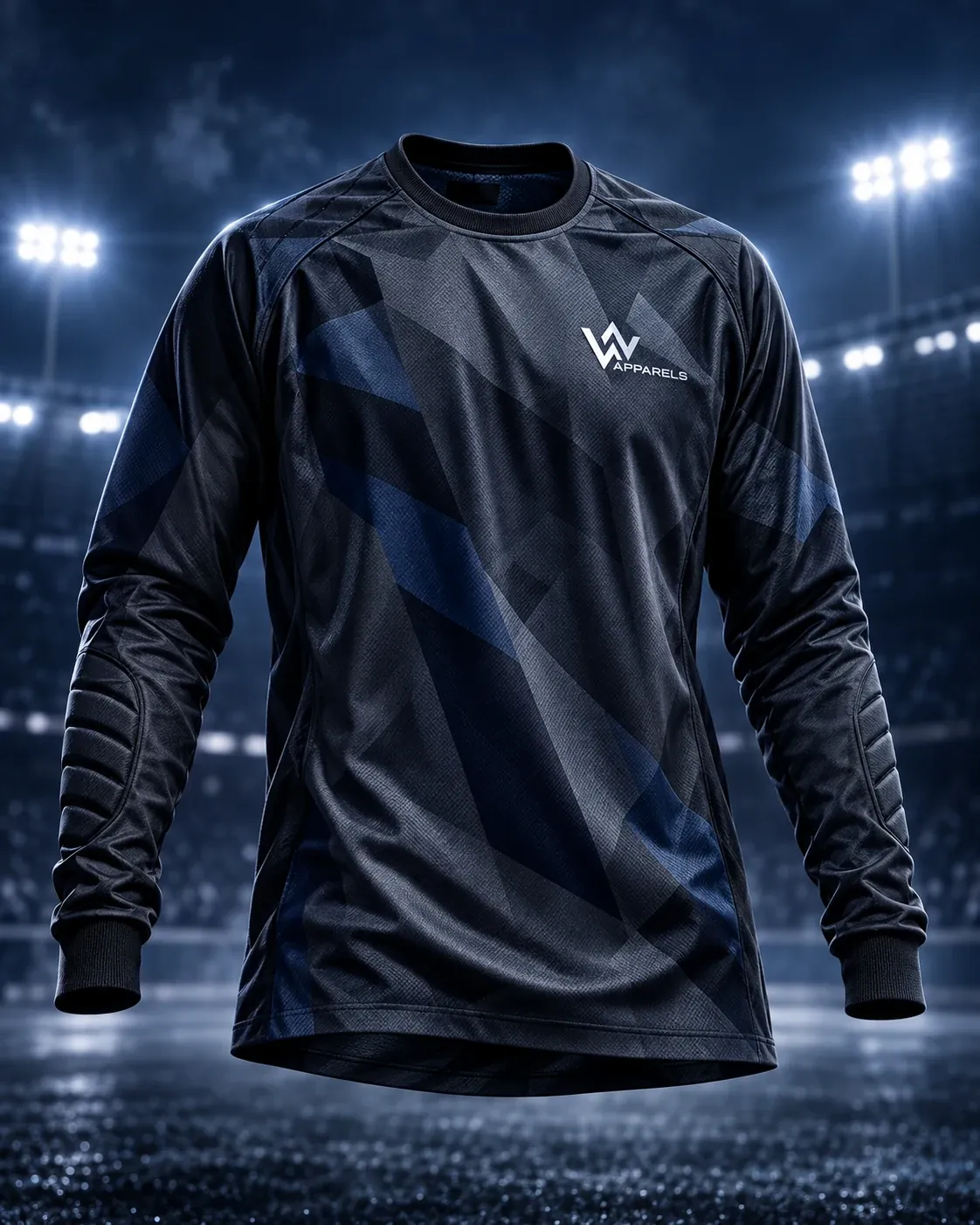 Long-sleeve charcoal goalkeeper jersey